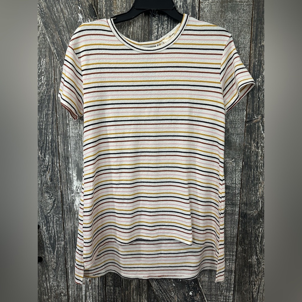 Striped Short Sleeve Terry Tee